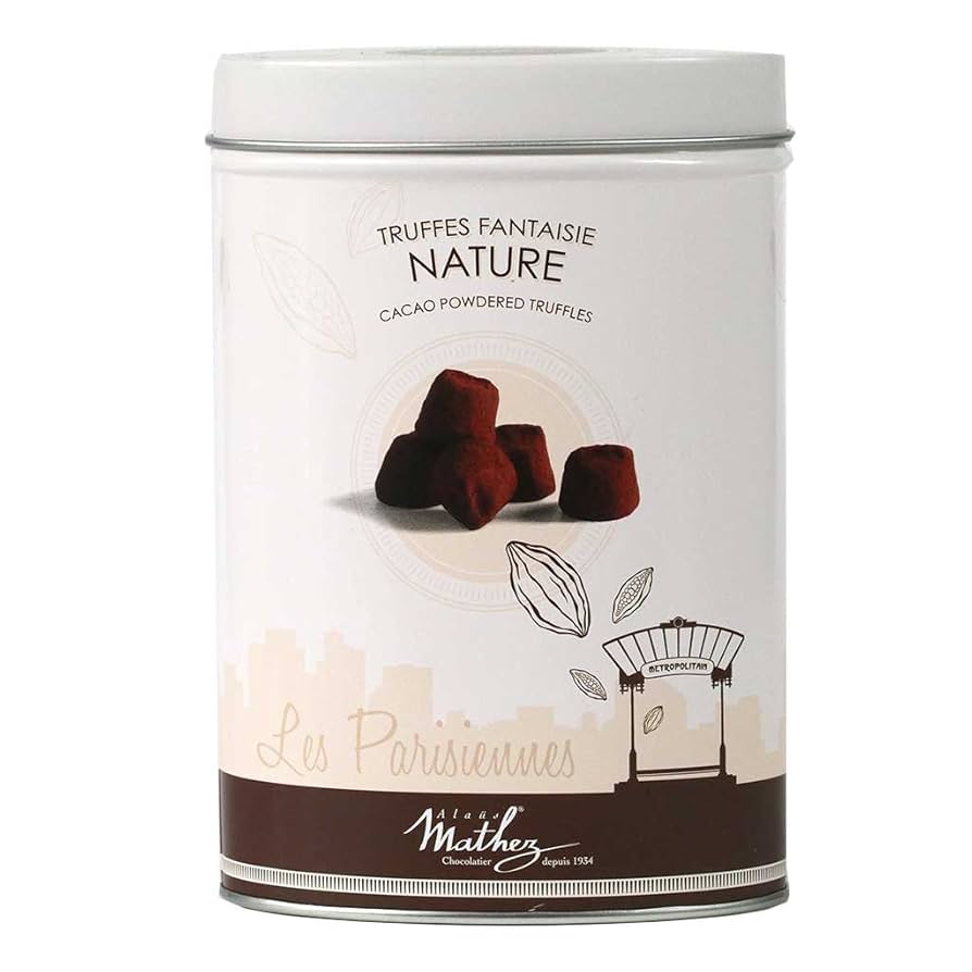 Mathez 'Les Parisiennes' French Chocolate Truffles, 7.1 oz Tin