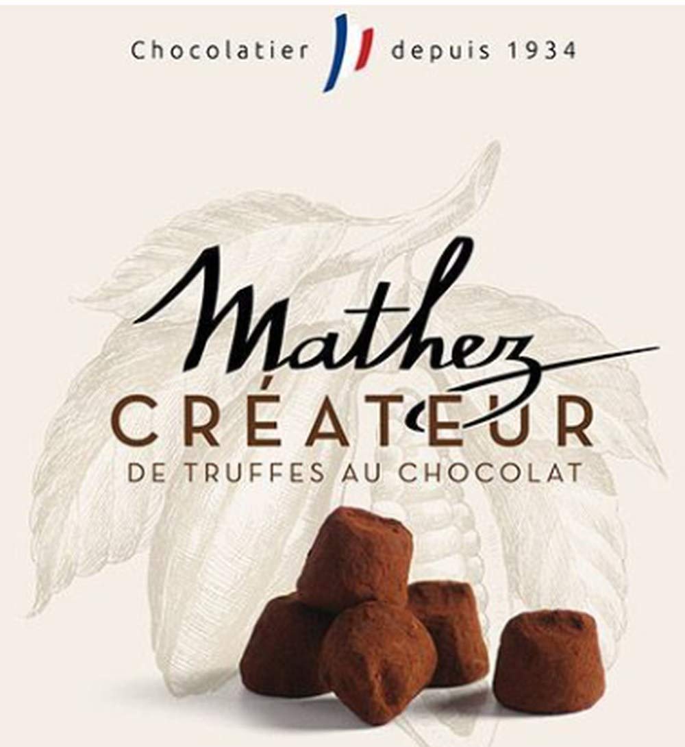 Mathez 'Les Parisiennes' French Chocolate Truffles, 7.1 oz Tin