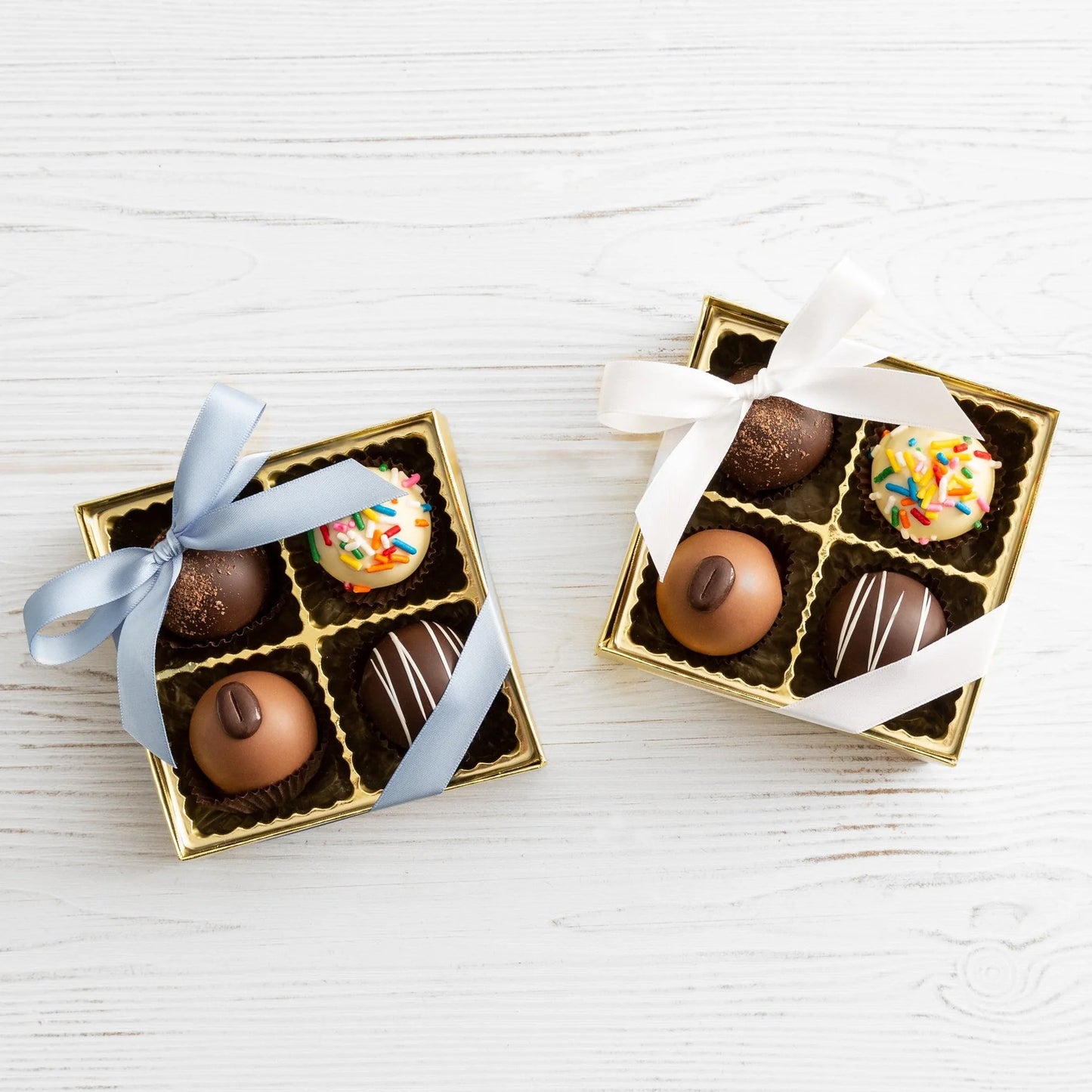 4pc Gold Chocolate Truffle Assortment, Perfect for Gifts & Events - Pack of 3