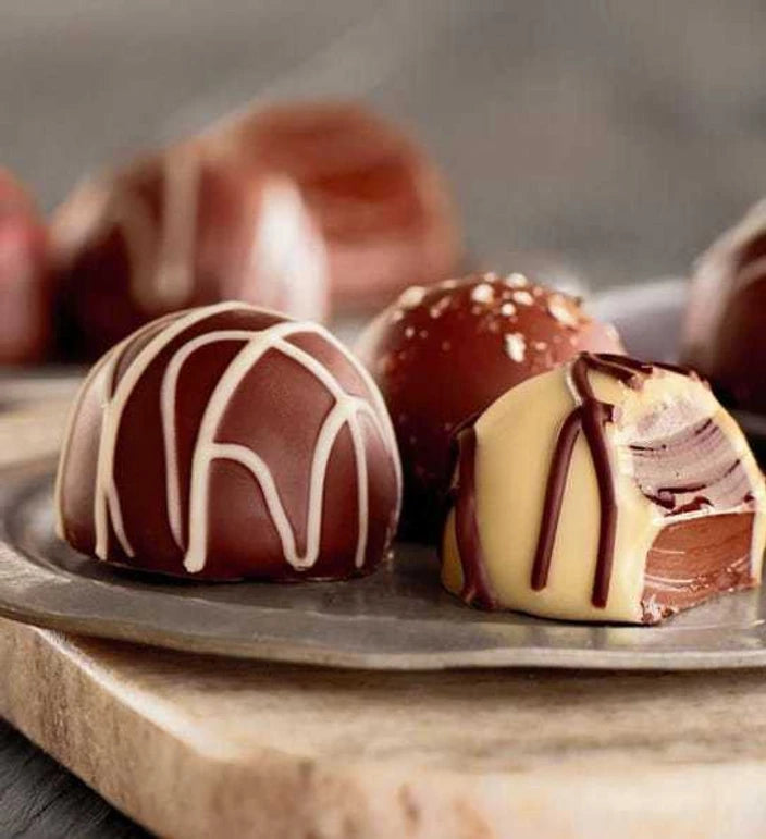 4pc Gold Chocolate Truffle Assortment, Perfect for Gifts & Events - Pack of 3