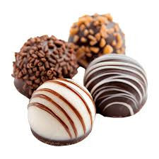 4pc Gold Chocolate Truffle Assortment, Perfect for Gifts & Events - Pack of 12