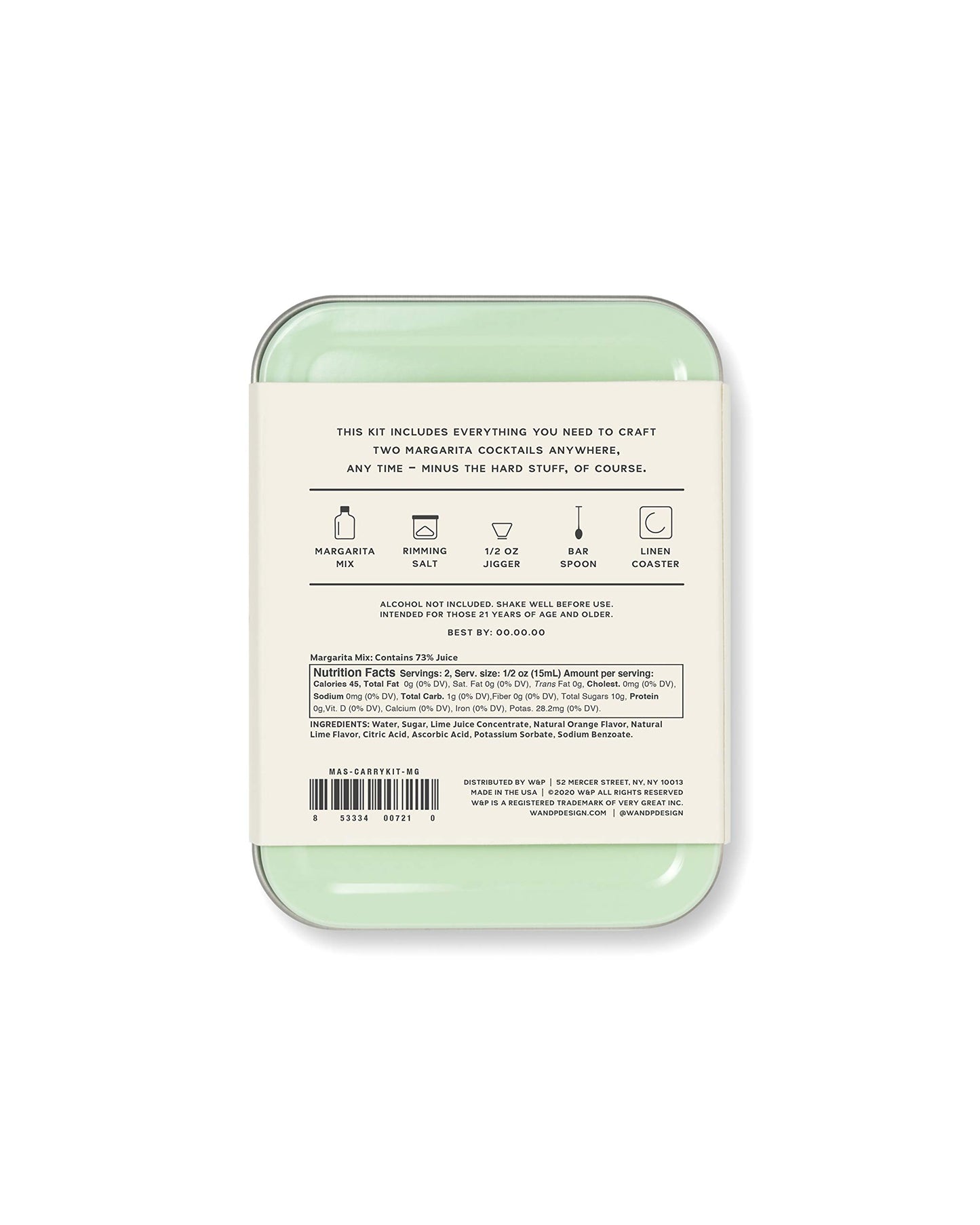 W&P Craft Marharita Cocktail Kit, Mini Portable Carry On Travel Cocktail Kit
