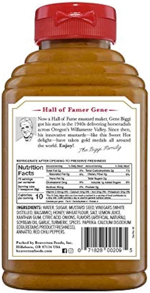 Beaver Condiments Variety Pack, Hot Cream Horseradish, Stone Ground Mustard and Honey Mustard - Pack of 3