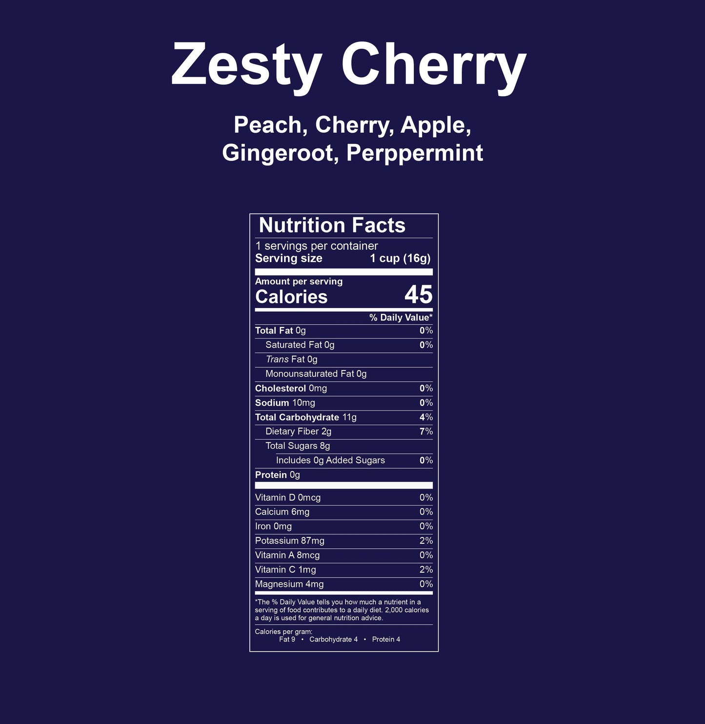 Zesty Cherry (Edible Fruit Tea) - 6 packs