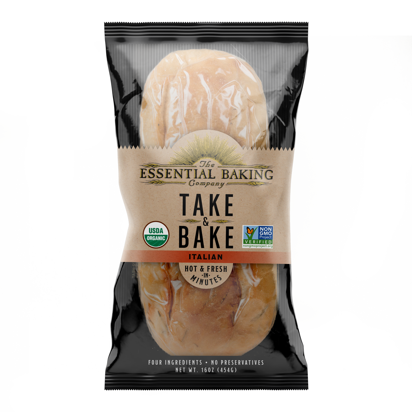 Take & Bake Italian Bread, No Preservatives, USDA Certified Organic, Non-GMO