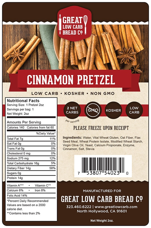 Great Low Carb Cinnamon Pretzel 2oz
