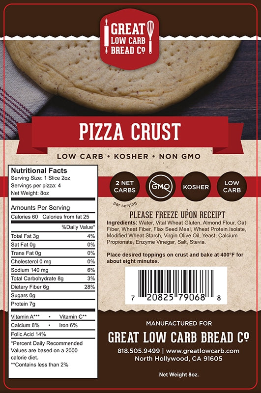 Great Low Carb Thick Pizza Crust 9" - 8oz