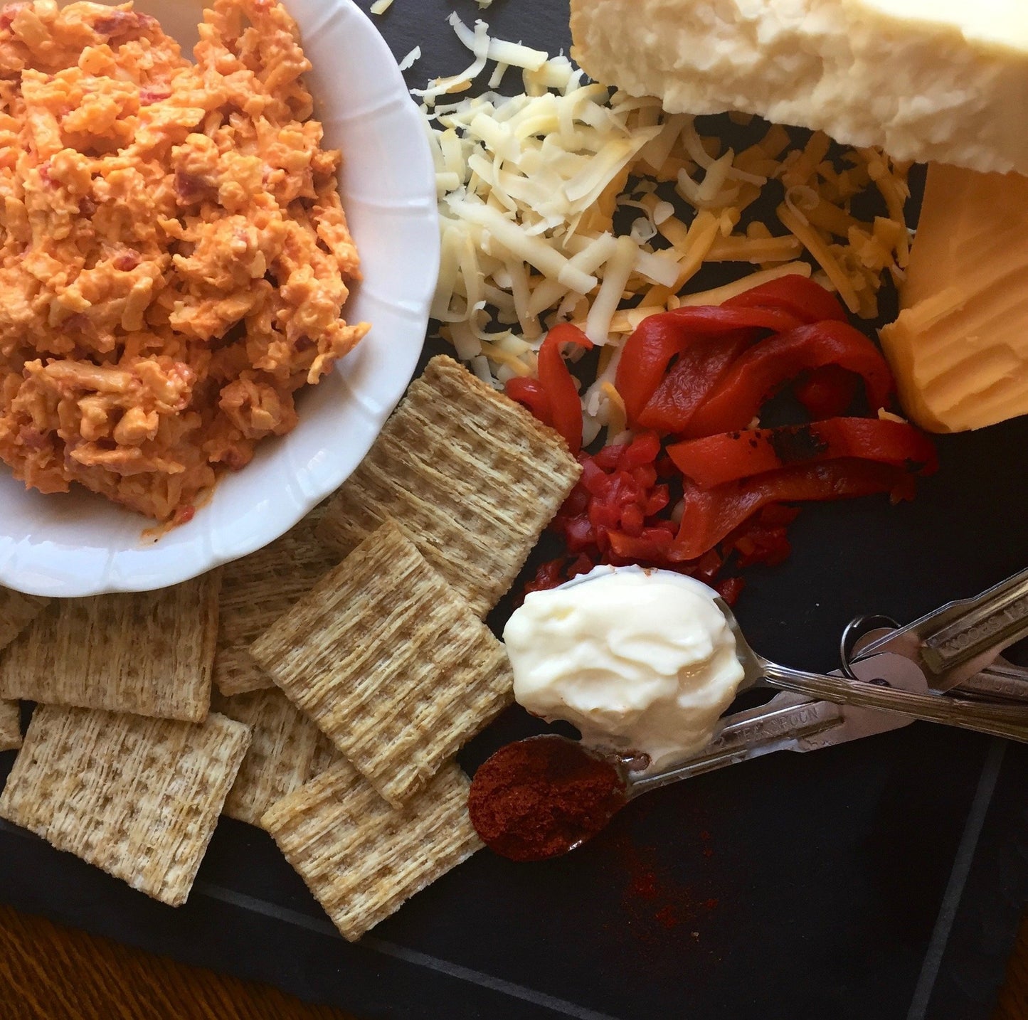 Smoked Gouda + Roasted Red Peppers Pimento Cheese