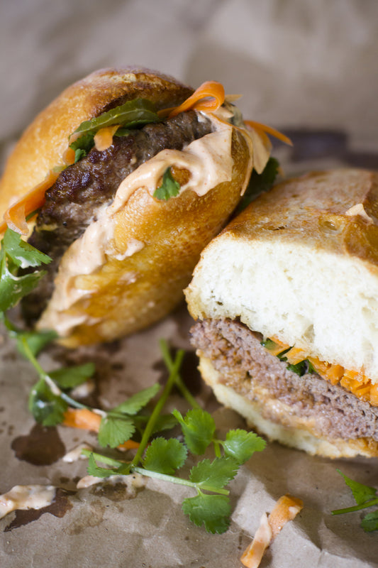 Lamb Bahn Mi Burgers