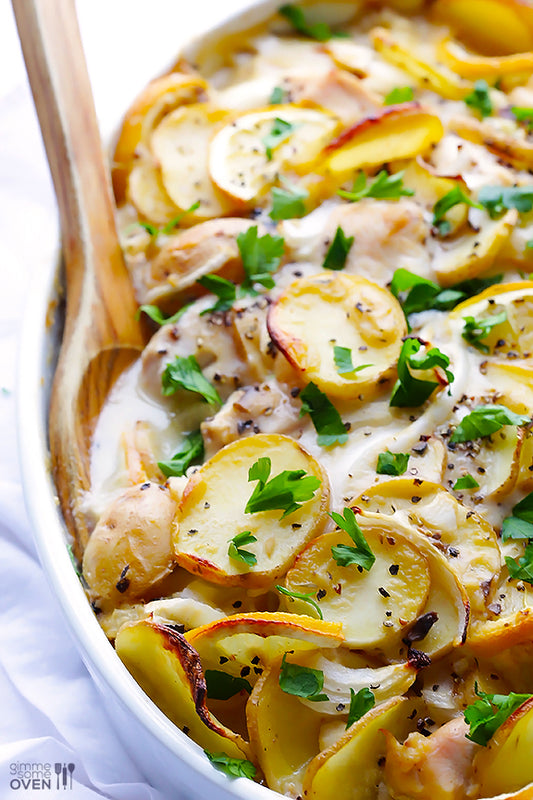 LEMON CHICKEN POTATO CASSEROLE