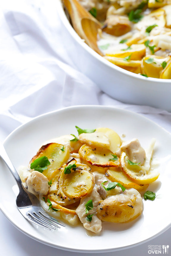 LEMON CHICKEN POTATO CASSEROLE