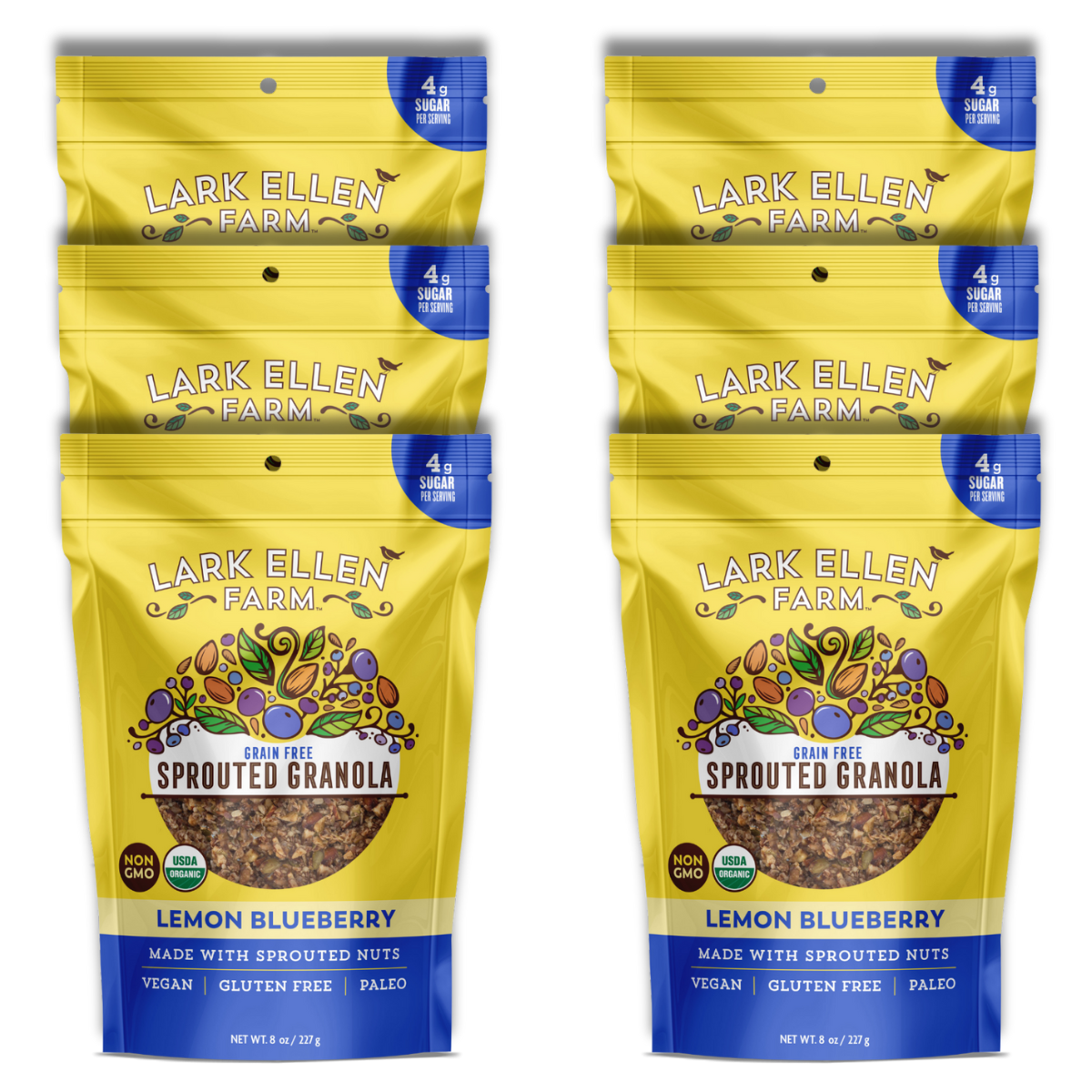 Lemon Blueberry Sprouted Granola