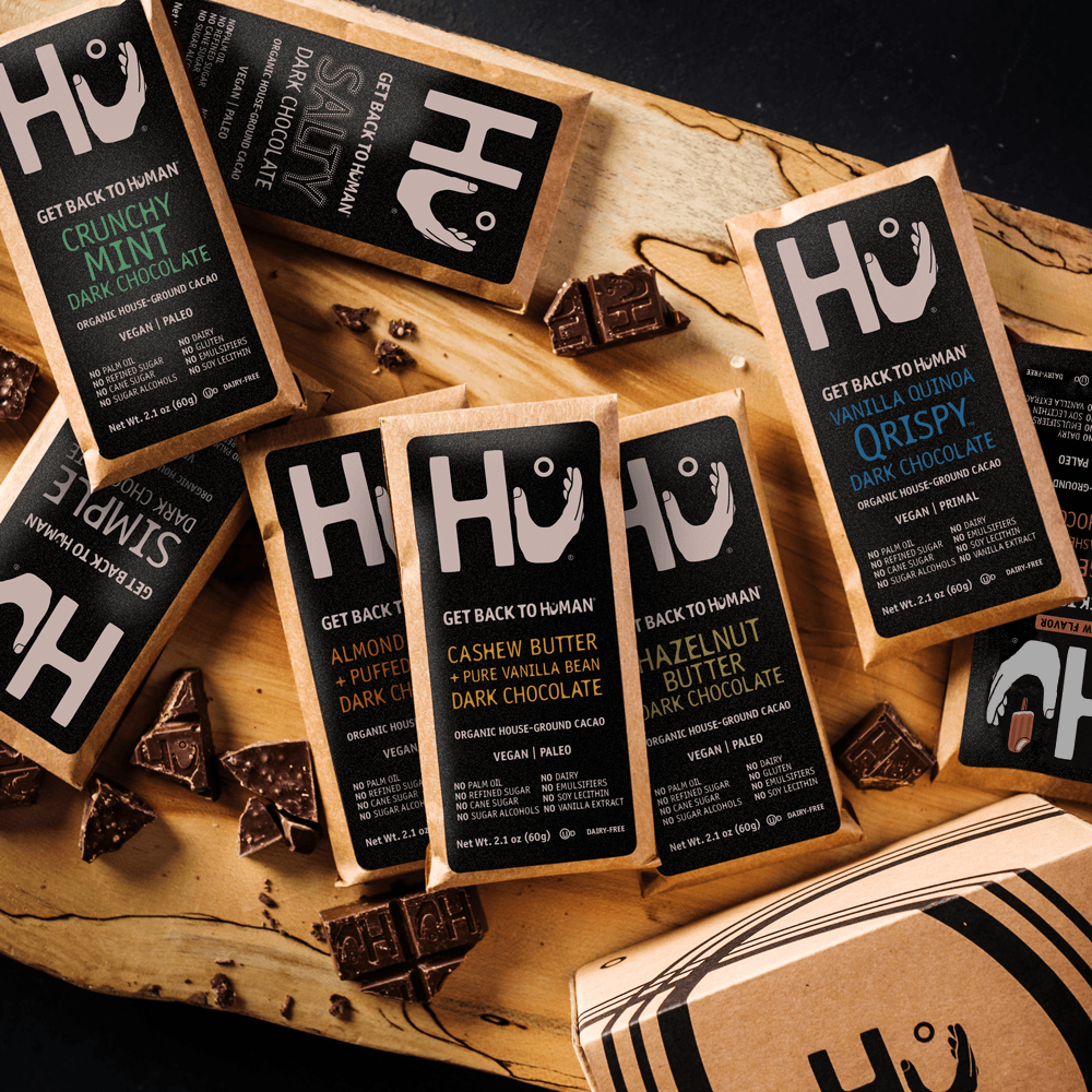 Hu Spring Flavors Chocolate Bars Variety Pack - includes 12