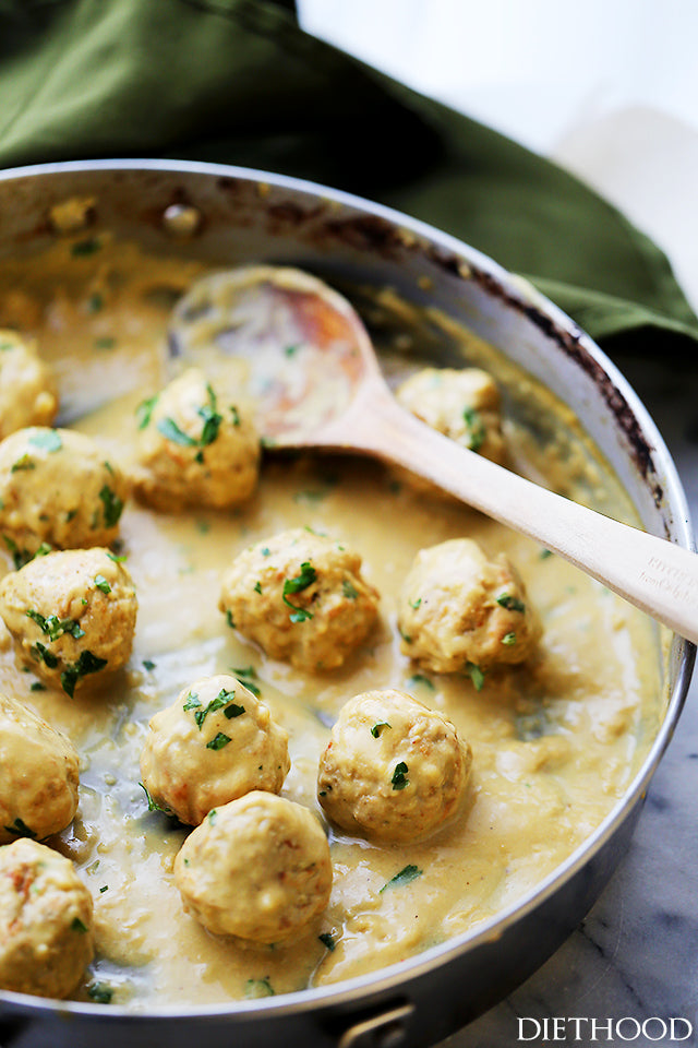 Lightened-Up (Turkey) Swedish Meatballs