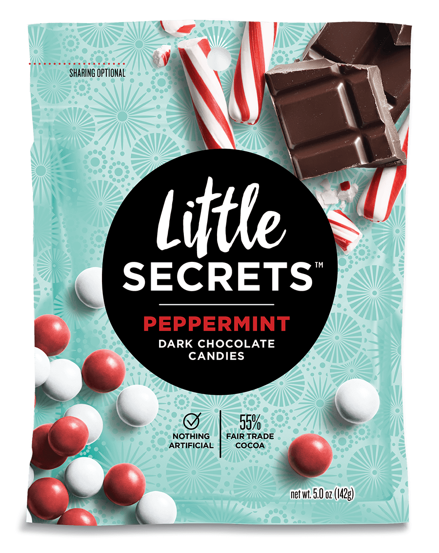 Little Secrets 5 oz Candies, 4 Pack (Peppermint Dark Chocolate)