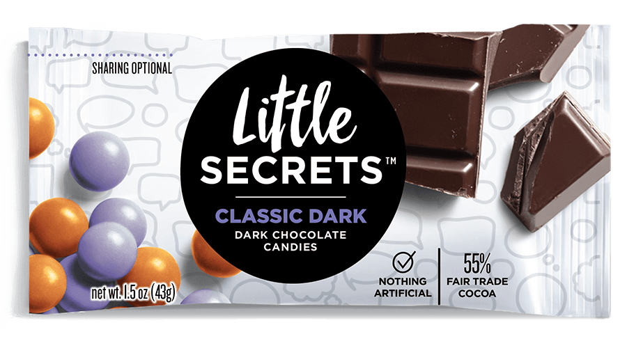Little Secrets Classic Dark Chocolate  - 12 - 1.5 Ounce Packs