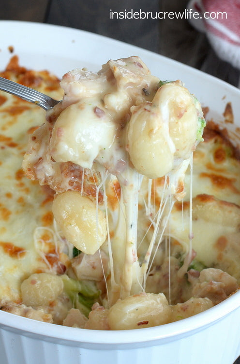 Loaded Chicken Alfredo Gnocchi Bake