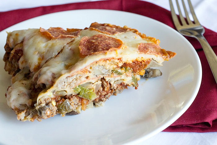 LOW CARB PIZZA CASSEROLE IN THE CROCK POT