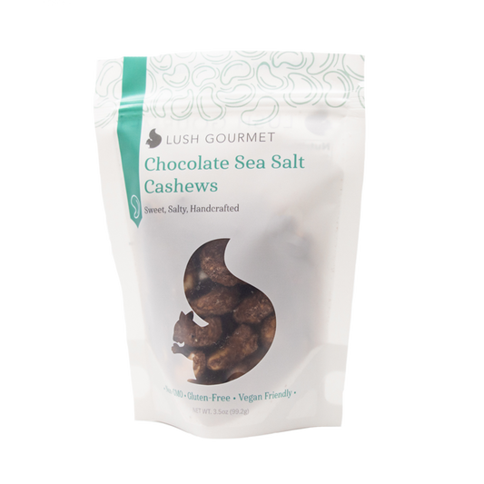 Chocolate Sea Salt Cashews 3.5 oz