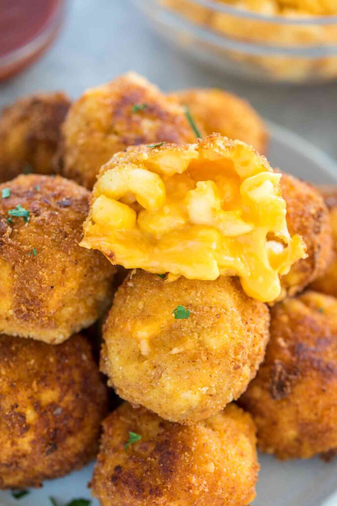 Breaded Mac and Cheese Bites 2 lb. Bag - 6/Case
