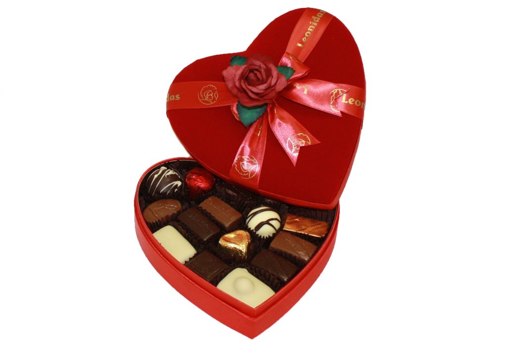 Leonidas Medium Valentines' Day Chocolate - Velvet Heart