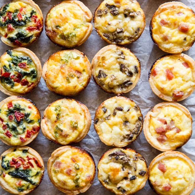 Assorted Mini Quiche - 100 pieces