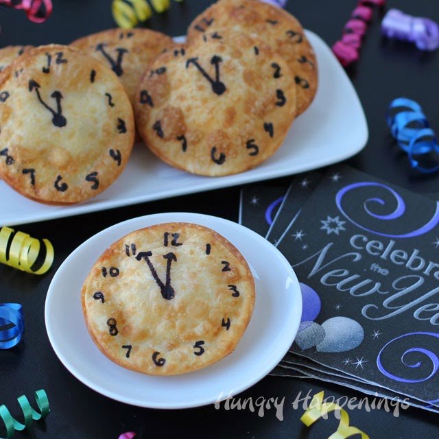 Cheese Filled Fried Won Ton Clocks for New Year's - 50 pieces per tray