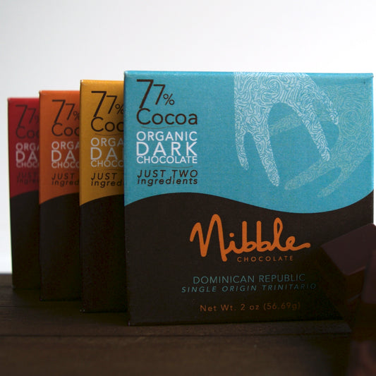 Four Bar Flight 77% Organic Dark Chocolate