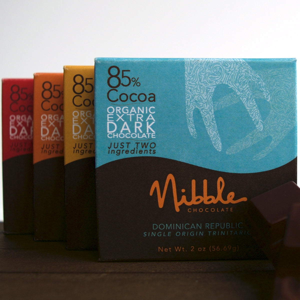 Four Bar Flight 85% Organic Extra Dark Chocolate