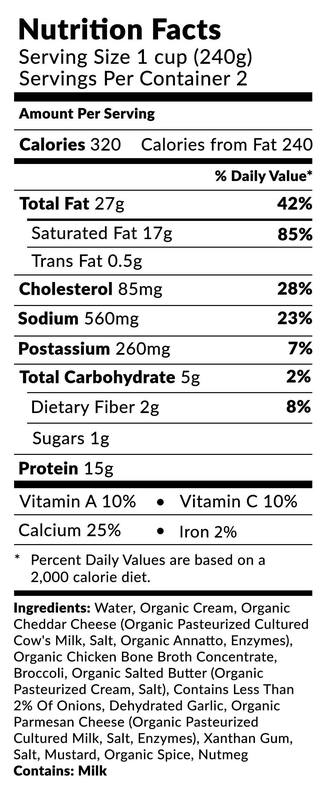 Broccoli Cheddar Keto Soup - 2 Pack