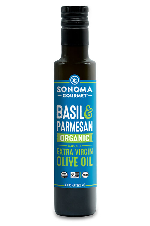 BASIL PARMESAN OLIVE OIL - Non-GMO, Paleo, Keto, Gluten Free