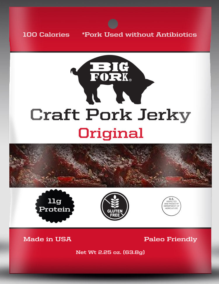 Original Craft Pork Jerky - 1 Case (8 X 2.25 oz. packs)