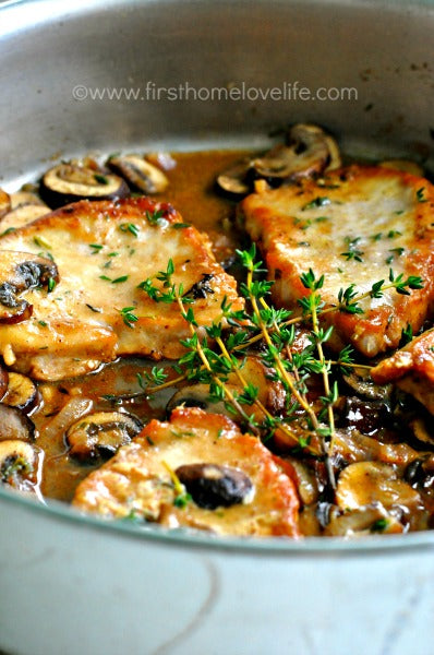 Pork Marsala with Mushrooms and Shallots