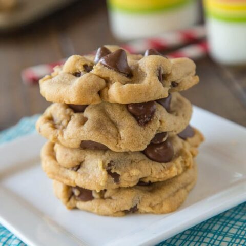 Peanut Butter Banana Chocolate Chip Cookies