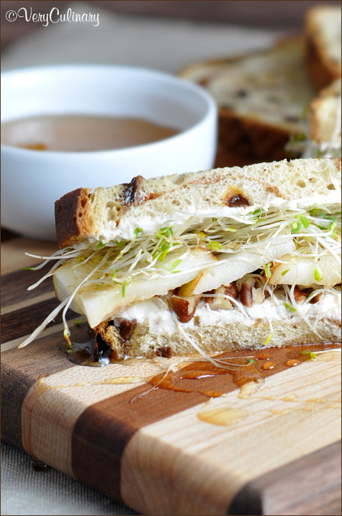 Pear, Honey Pecan w/ Alfalfa Sprouts Sandwich