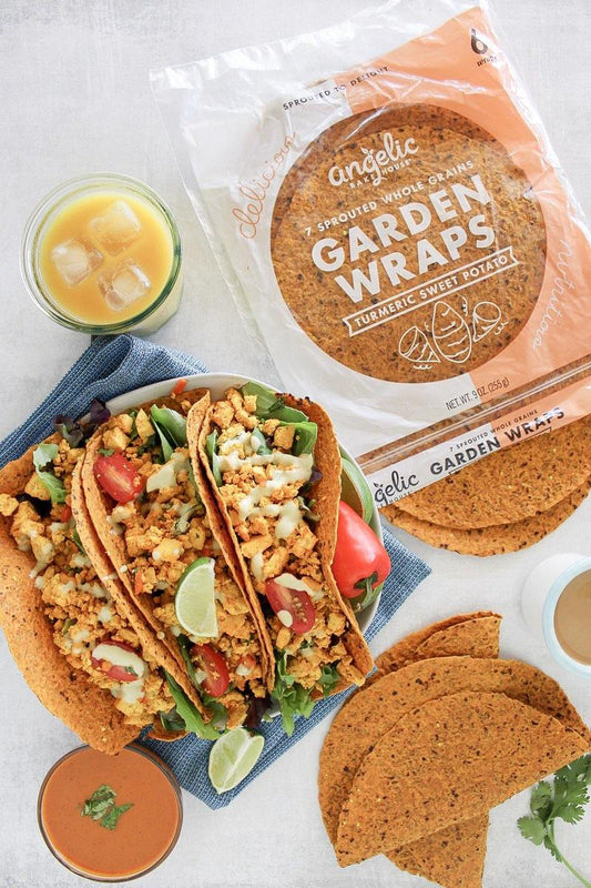 Sprouted Whole Grain Sweet Potato Wraps Tortillas