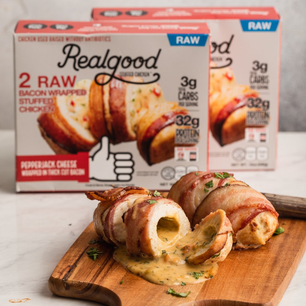 Real Good Foods Bacon Wrapped Stuffed Chicken Pepperjack 2ct