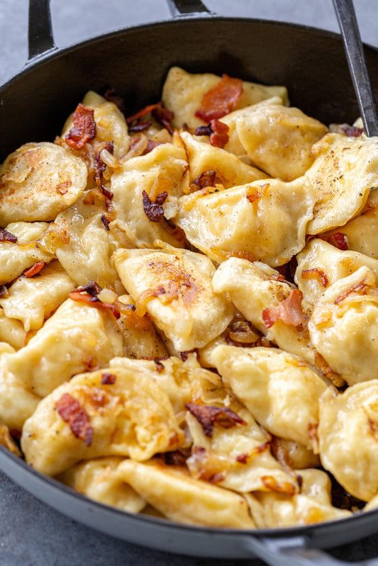 Classic Cheddar Potato Pierogies - 6 lb Bag - 4/Case