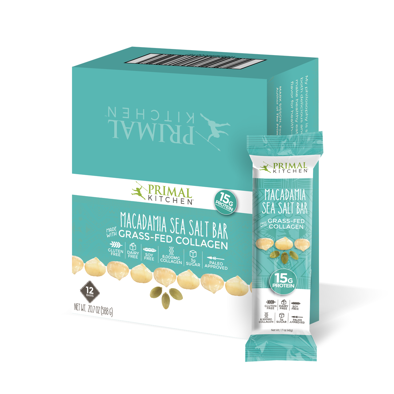 PRIMAL KITCHEN MACADAMIA SALT BARS (12 PACK)