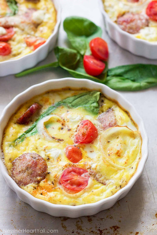 Goat Cheese Egg Bake