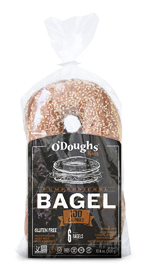 Sprouted Pumpernickel Bagels - Gluten Free - 1 Pack