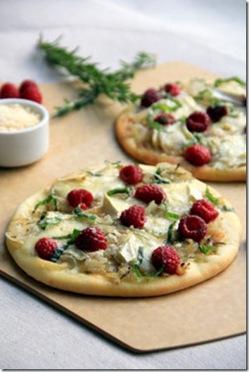 Raspberry & Brie Flatbreads