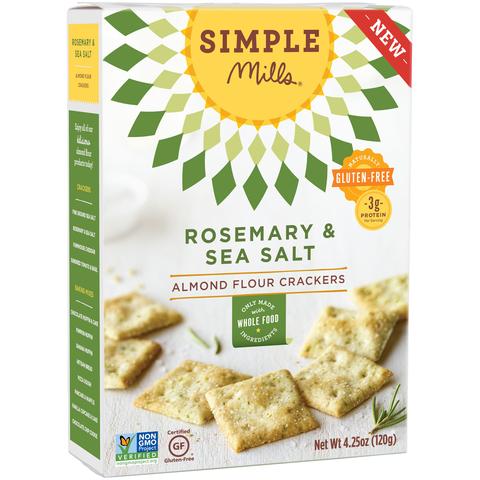 Rosemary & Sea Salt Almond Flour Crackers