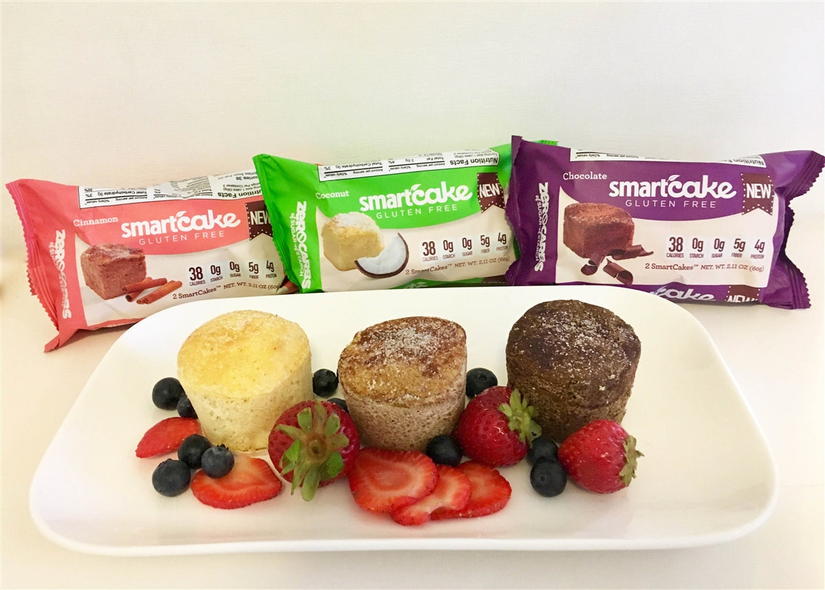 CHOCOLATE SMARTCAKE® SHIPPER BOX, Gluten Free, ZERO CARB of sugar of starch