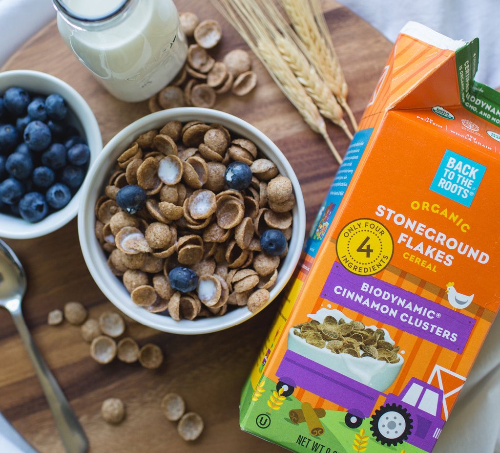 Certified Biodynamic® Cinnamon Breakfast Cereal Clusters, 2-pack - Back to the Roots