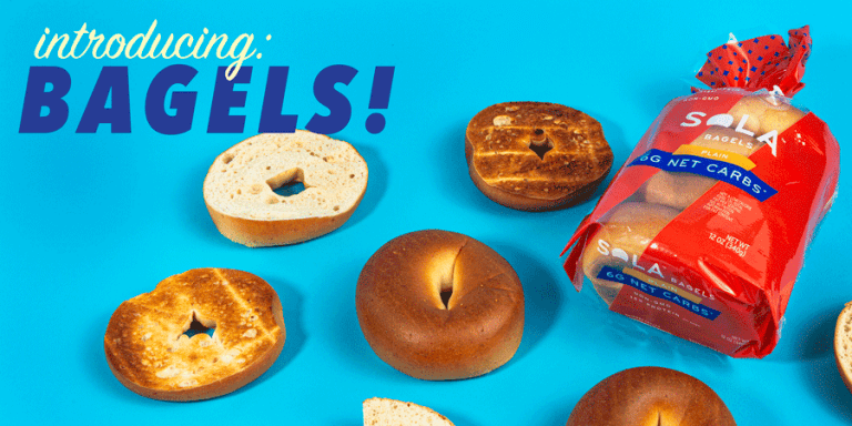 SOLA Low Carb Bagels - Everything