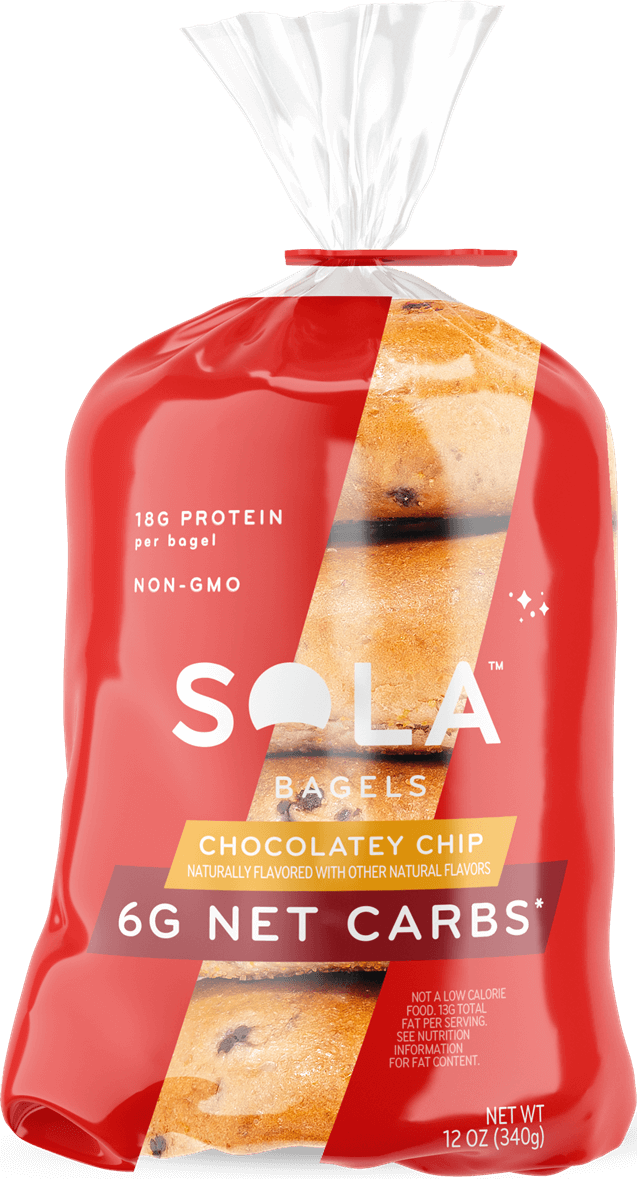 SOLA Low Carb Bagels - Chocolatey Chip