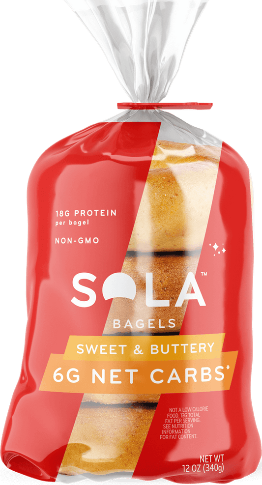 SOLA Low Carb Bagels - Sweet & Buttery