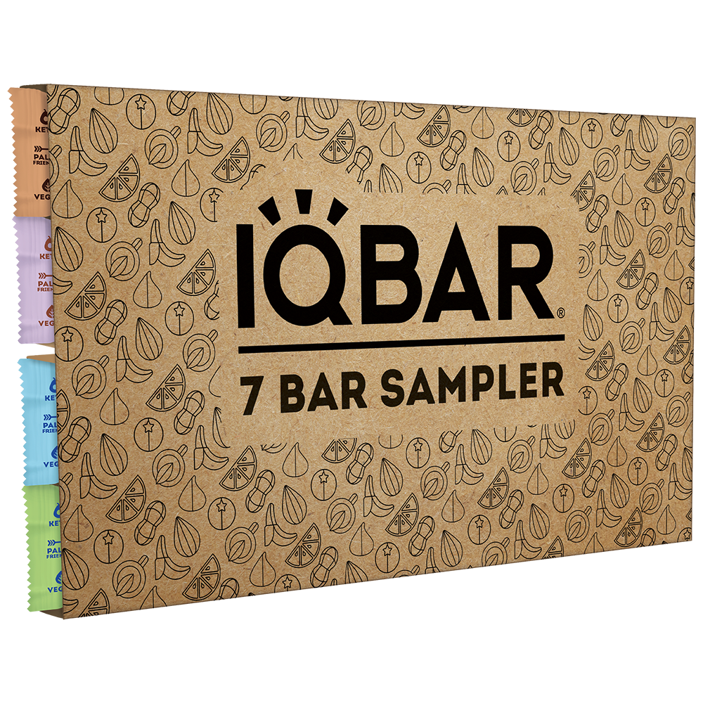 IQBAR 7 Bar Sampler - Keto, GF, Non-GMO