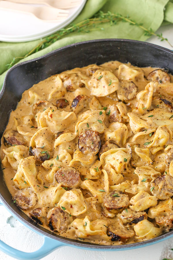 Sausage Tortellini Alfredo